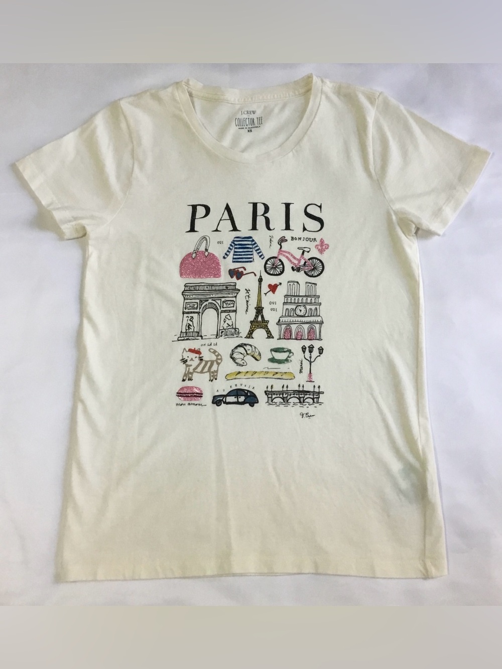 J. Crew Girls Paris Collector Tee size XS - K701